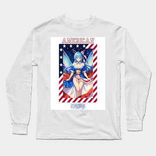 Patriotic Sky Fairy Long Sleeve T-Shirt
